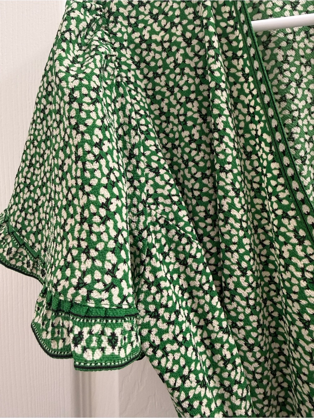 Max Studio Green Floral Wrap Maxi Dress - Picture 3 of 3